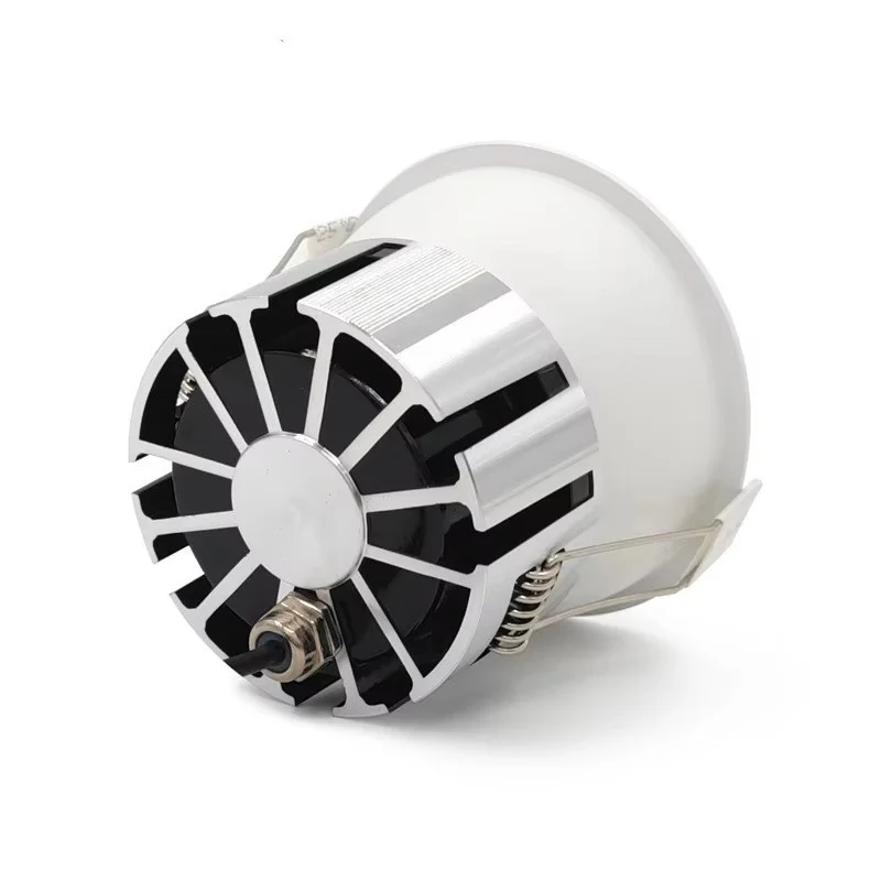 Embedded LED COB Downlight IP65 Waterproof Spotlight 5W 7W 10W 12W 15W White Black Ceiling Light Bathroom Kitchen Lighting