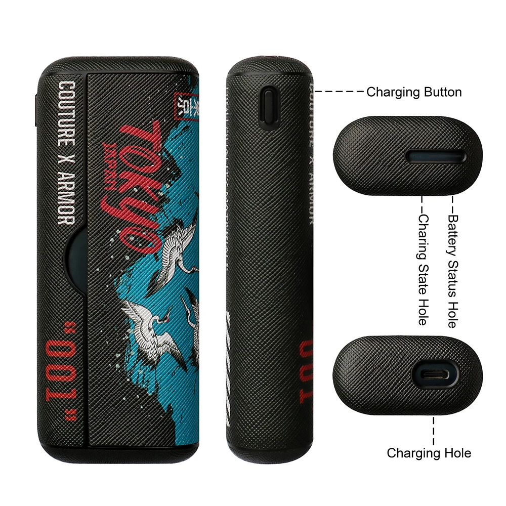 JINXINGCHENG 4 Colors Leather Case for IQOS IlLuma Prime Cover Bag Cases Holder Pouch for IQOS 7 Protective Accessories