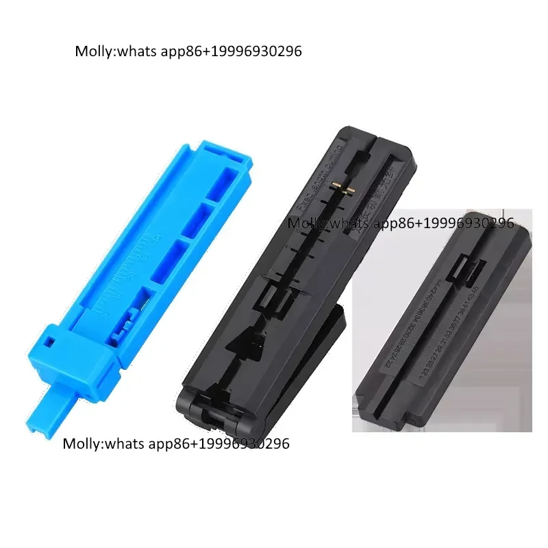 Fiber Tools Universal 2 in 1 Fixed Length Stripper Guide bar One Indoor Cable Fiber Coating Stripper Push-pull Blue Guide