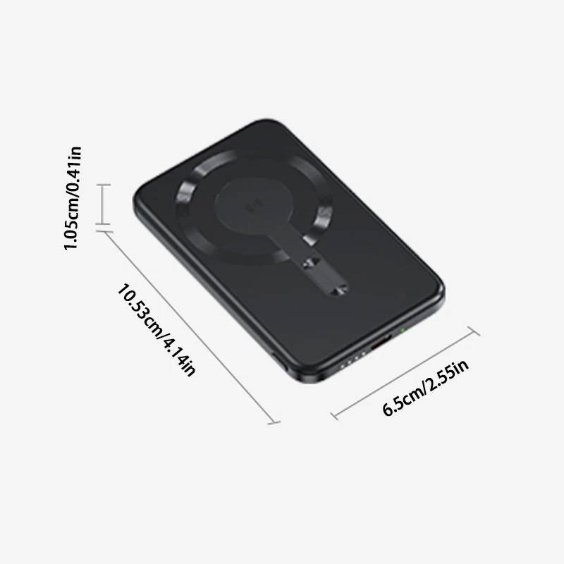 Dünne kabellose Powerbank, magnetisch, PD20W, 5000 mAh, tragbar, schnelles Aufladen, externer Akku für Magsafe, für iPhone 16 15 14 13