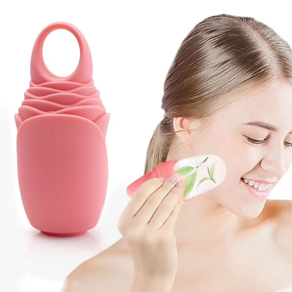 Cold Therapy Ice Face Roller Lifting Contour Beauty Silicone Ice Cube Mold Reusable Brighten Cooling Face Contour Globes