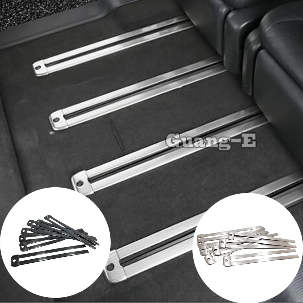 

For Honda Odyssey 2015 2016 2017 2018 2019 2020 2021 Car Stainless Steel Rear Seat Track Path Slide Rail Guide Frame Cover Trim