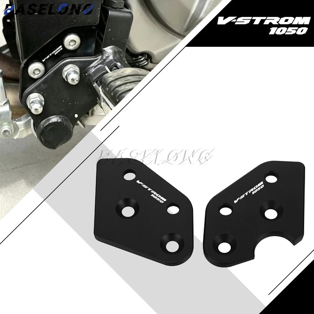 For Suzuki V-Strom 1050 DE 800 VSTROM V Strom 1050XT 2023 - 2025 2026 Footpeg Lowering Plate Driver Pedal Foot Peg Lowering Kits