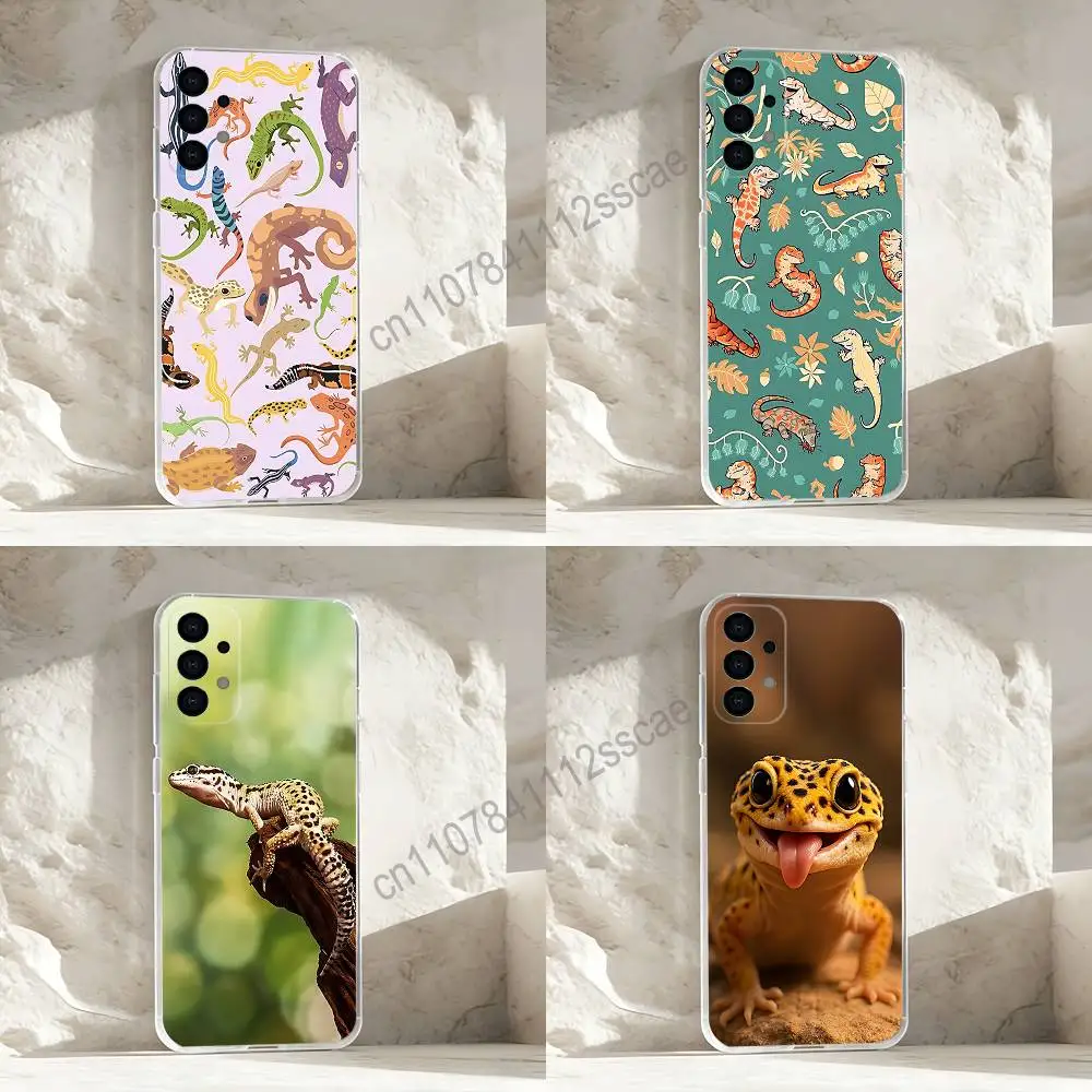 

Lizards Geckos Clear Phone case suitable for Samsung S30,S25,S24,S23,S21,S22,S20,S10,5G,FE,lite,PIus,Ultra Transparent