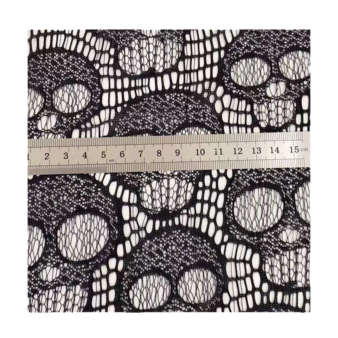 0.9x1.5M Halloween theme lace mesh skull lace tulle women's fabric base underwear mesh fabric - view 5
