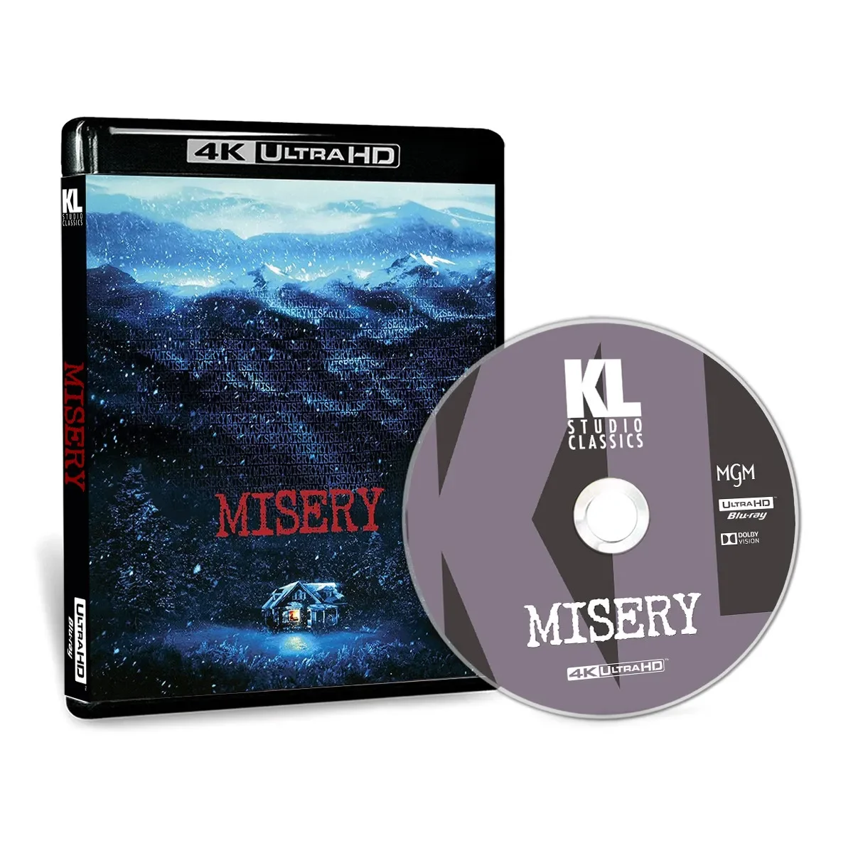 Disco de película Blu-ray 4K UHD Misery (1990) compatible con PS5 y XSX, Dolby Vision 5.1, inglés, alta definición