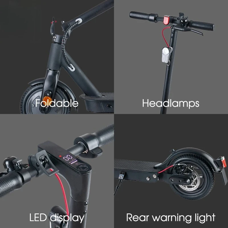 E9ABE 350W سكوتر كهربائي قابل للطي للكبار #3