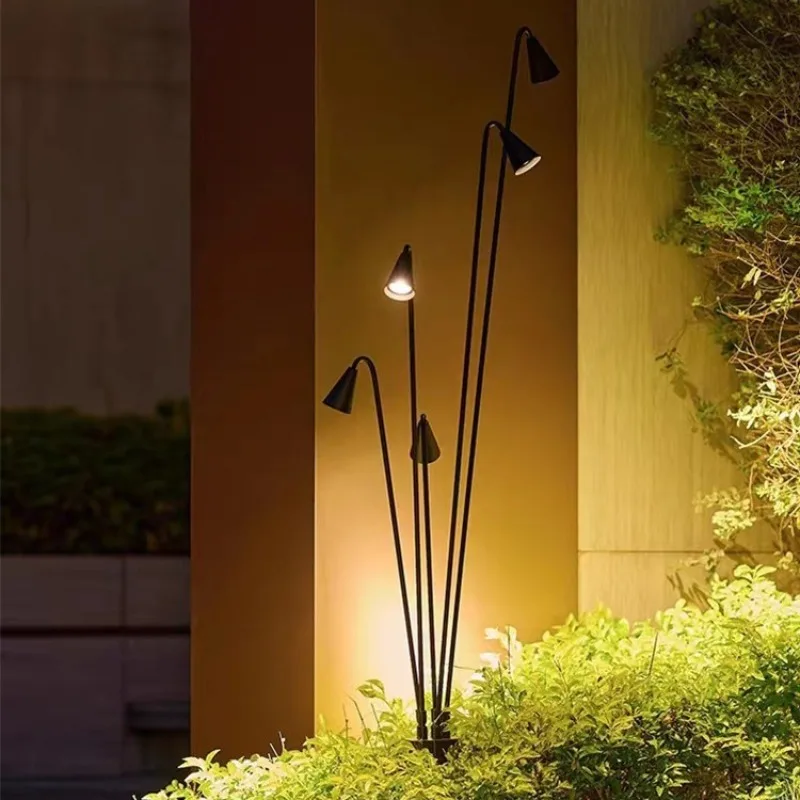 Nordic Golden Bucket Lawn Light Unique Villa Garden Decorative Lamp Outdoor Waterproof Outdoor Landscape Lighting - FYLL Lamp