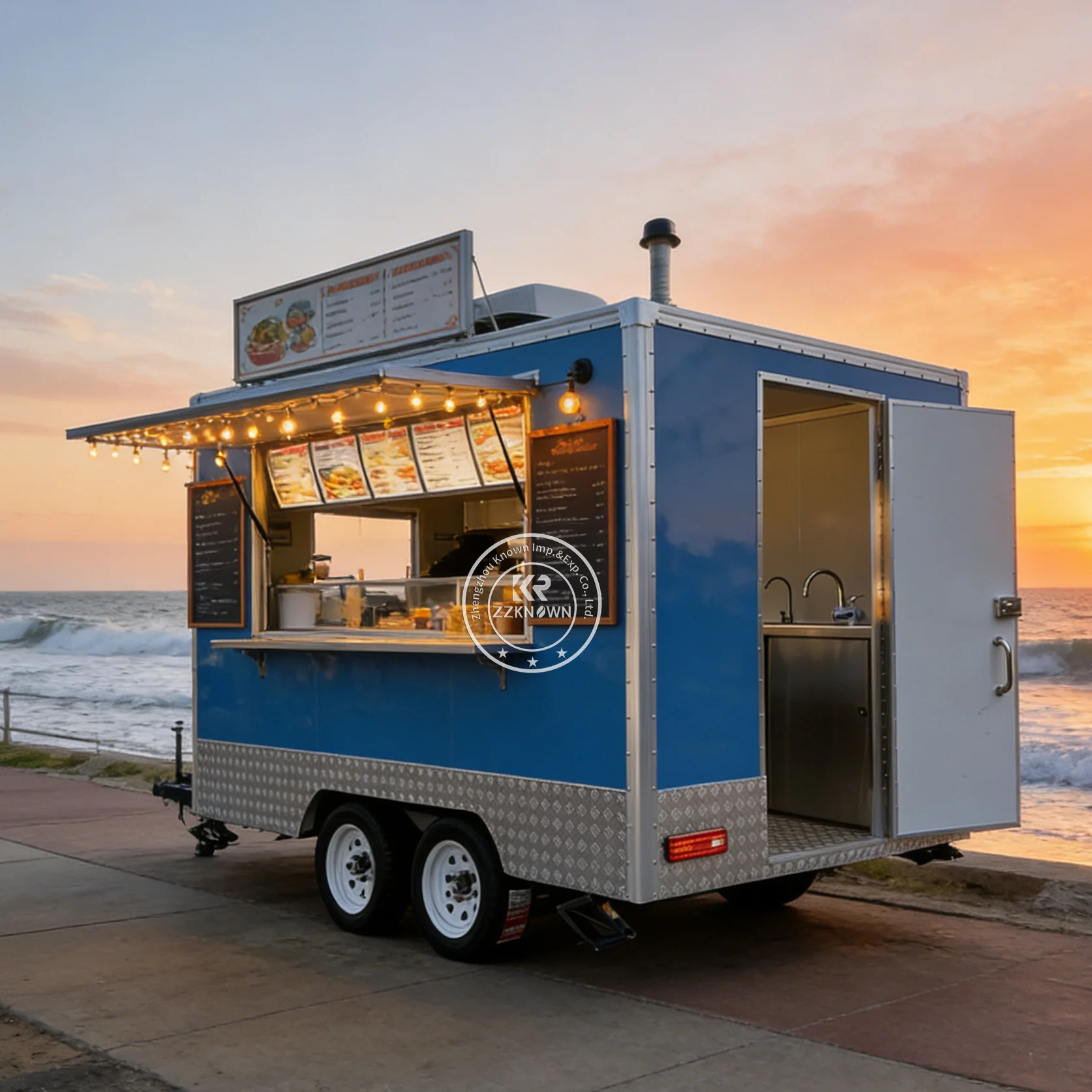 

Mobile Caravan Food Truck Burger Sandwich Truck Mobile Kitchen Pizza Snack Trailer Concession Food Trailer With Kitchen