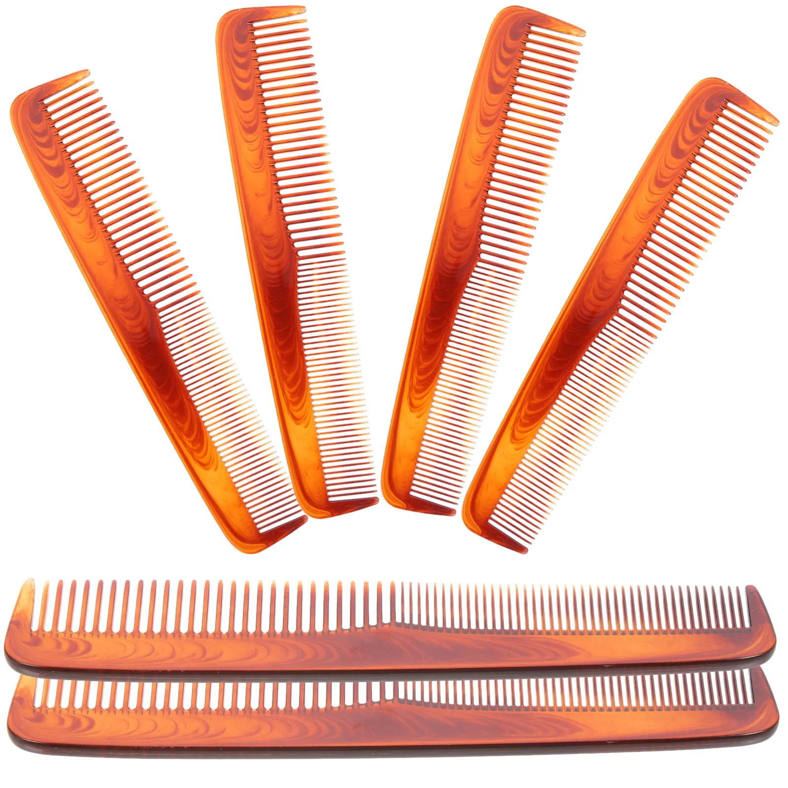 

6Pcs Hair Styling Comb Wide Teeth Detangling Combs Plastic Hairdressing Tool Salon Beard Comb Men Comfortable Scalp Friendly