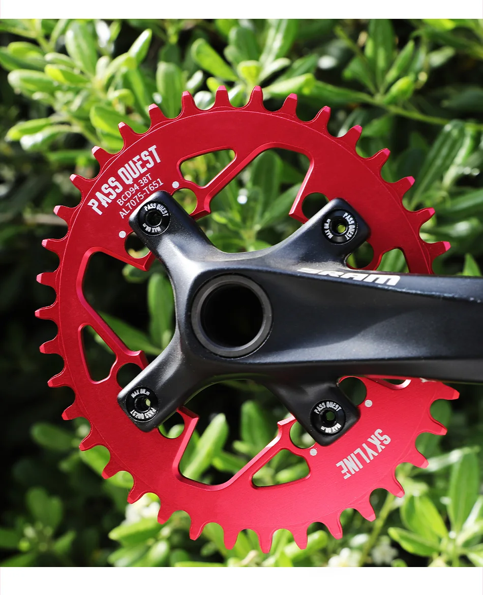 PASS QUEST 94BCD Mountain Bike Disc Positive and Negative Tooth Single Disc Suitable FORGX NX X1 1400 Bicycle Tooth Disc