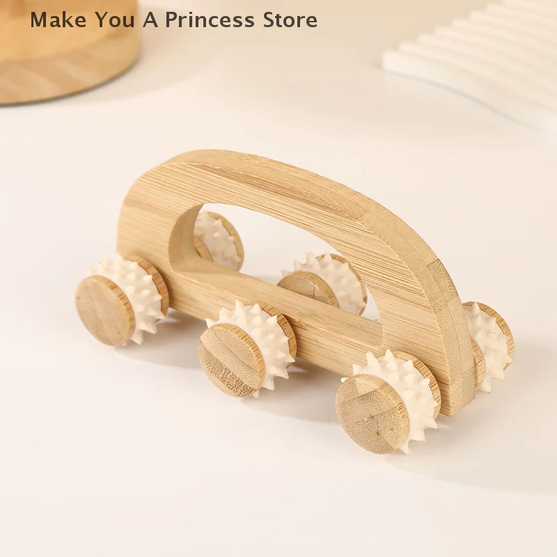 เครื่องมือลูกกลิ้งนวดไม้, เครื่องนวดไม้แบบใช้มือ, ลูกกลิ้งนวดหลังไม้สำหรับนวดกล้ามเนื้อเนื้อเยื่อลึกบริเวณคอ ขา และหลัง