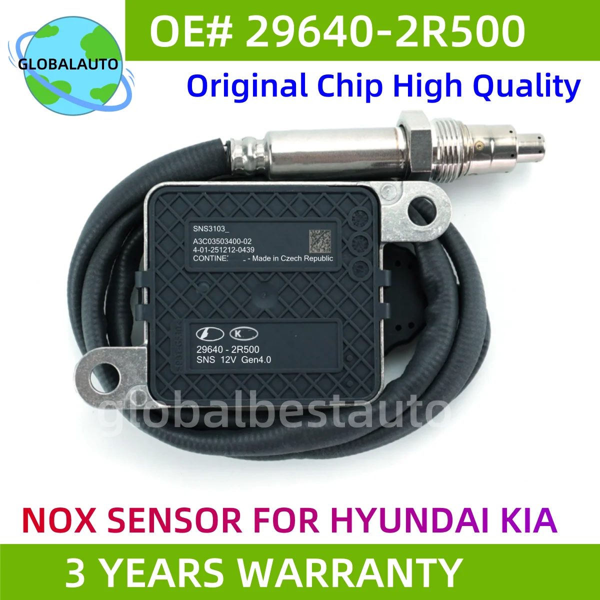 

29640-2R500 296402R500 SNS3103 Оригинальный новый датчик кислорода и оксидов азота для Hyundai Genesis GV70 2021- Kia 296402R500, автозапчасти