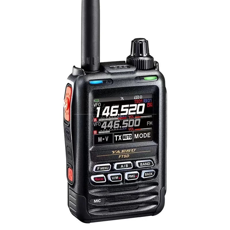 2023 New Yaesu FT5D HAM Walkie Talkie C4FM/FDMA 144 430MHz Digital Analog FM Transceiver Color Screen Touch GPS Location APRS