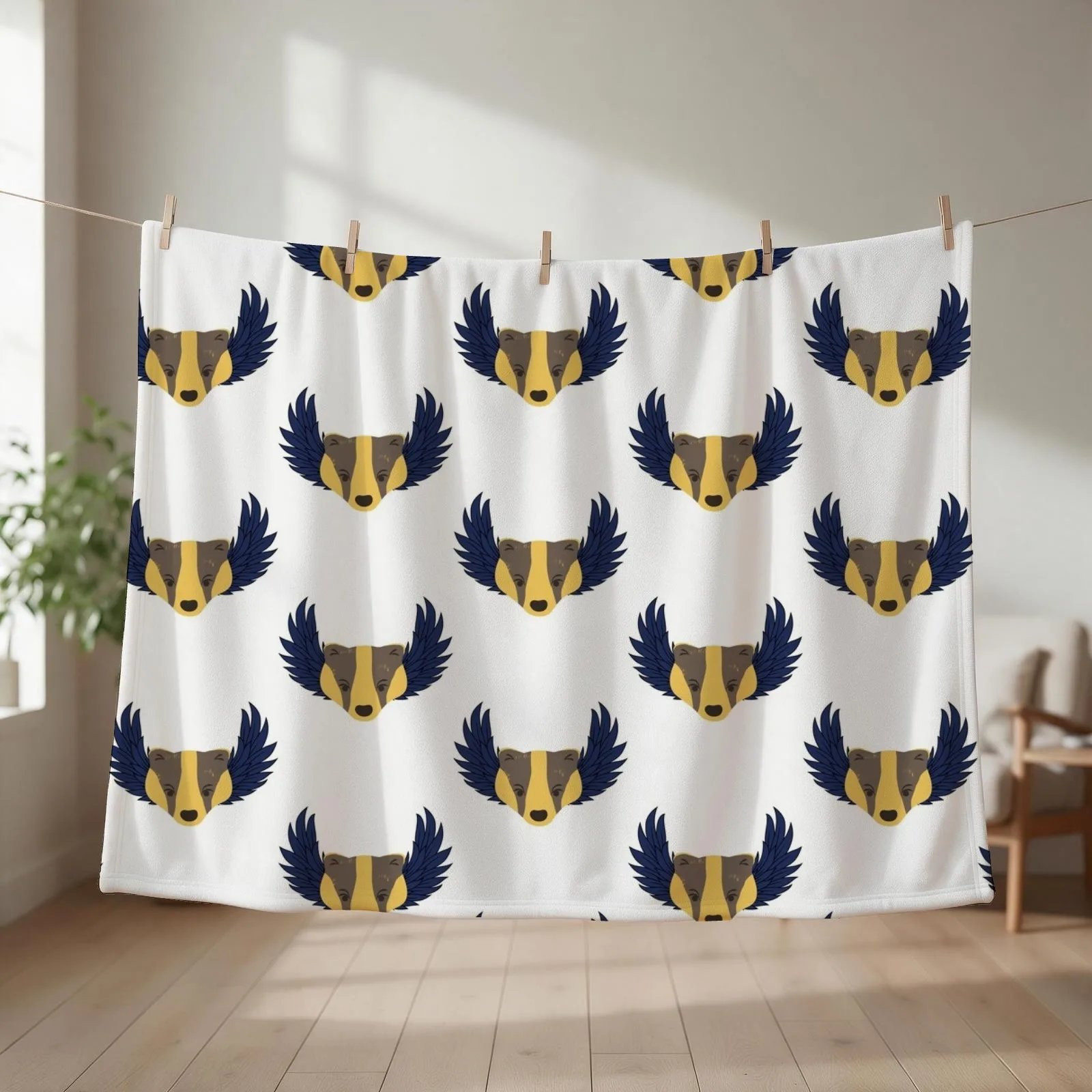 Huffleclaw Hybrid House Copy Throw Blanket Plaid Thermals For Travel Blankets Sofas Of Decoration Hairys Blankets