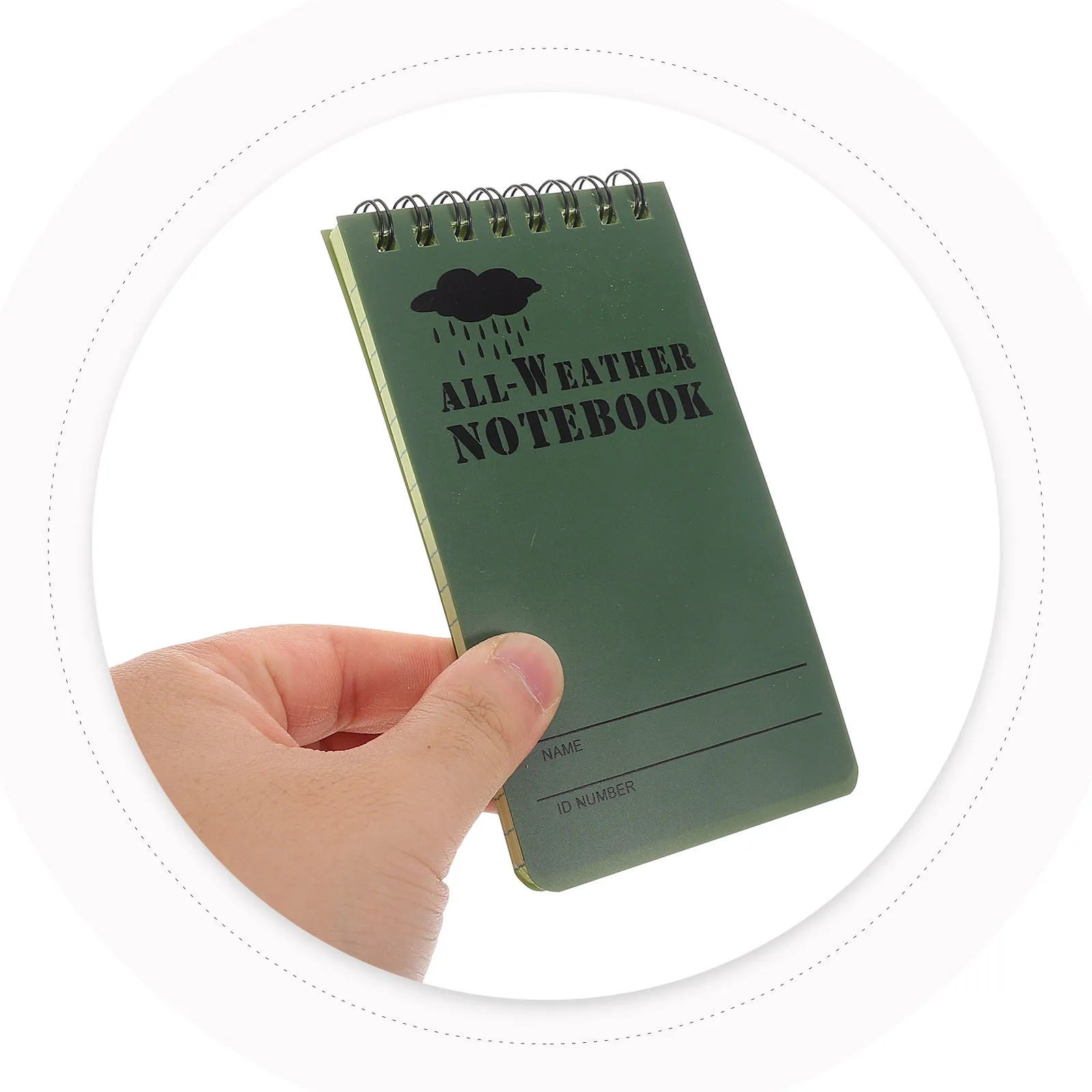 Compact Spiral Waterproof Notepad Small Notebook for School Office Creative Writing Notes Notebook Journal Diary Notepad