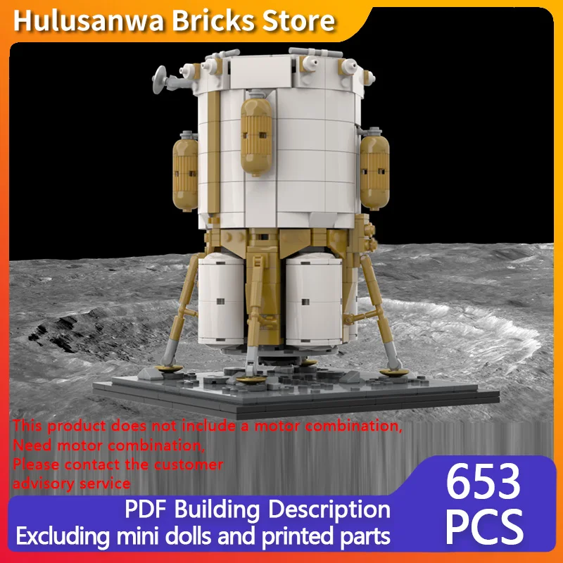 

Mark 1 Blue Moon Pathfinder Lunar Lander Model MOC Building Bricks War Equipment Modular Technology Gifts Holiday Children Toys