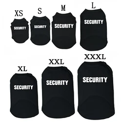 Cotton Dog Shirts Soft Dog SECURITY Costumes Puppy Vest Summer T Shirt Clothes for Small Medium Large Dogs XS-3XL