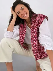 HH Nieuwe herfst vrouwelijke mode print vest tops mouwloos losse causale vest streetwear veelzijdig katoenen vest