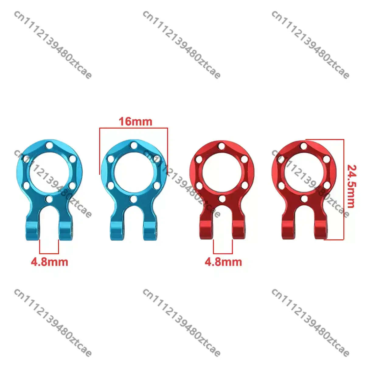 1/10 RC Simulation Off-Road Crawler Metal Trailer Tow Hook Rescue Buckle Scale Decorative Upgrade Accessories