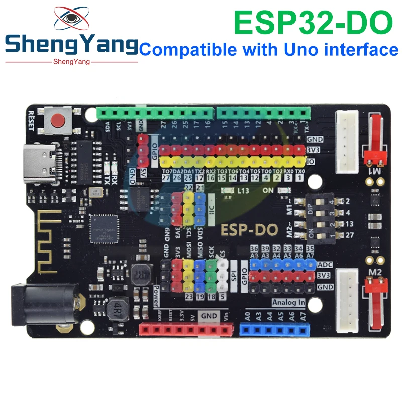 ESP-DO ESP32 Development Board 16MB Compatible With UNO R3 / UNO R4 Interface Robot Level Exam 56 Main Control Board For Arduino