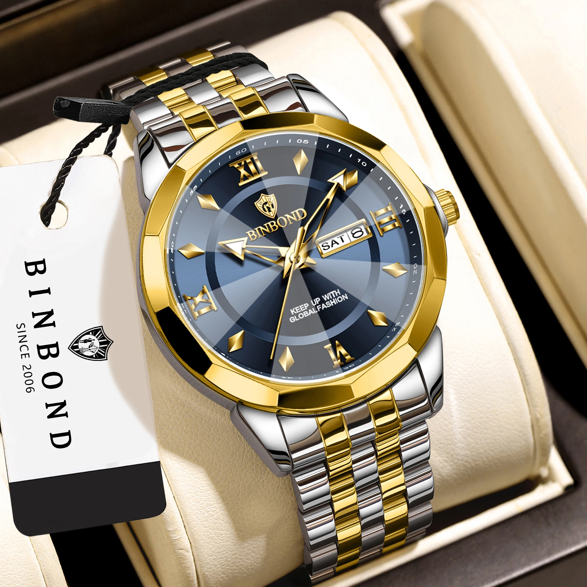 Men's Luxury Luminous Waterproof Quartz Wristwatch