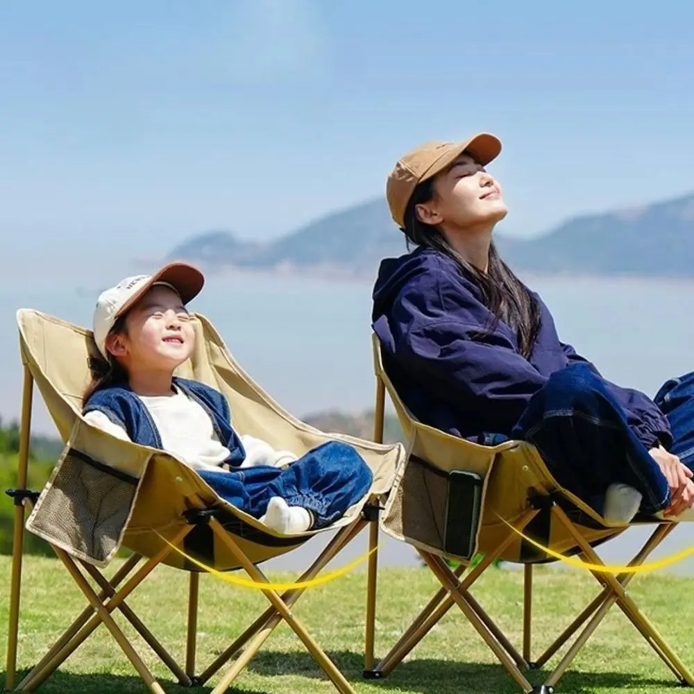 Breathable Camping Chair Cover Oxford Cloth Anti-slip Moon Chair Replacement Fabric Thickened Seat Cover Chair Surface