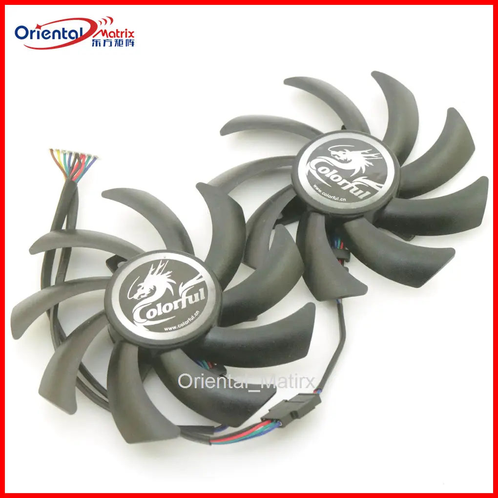 

85mm DC12V 4Pin VGA Fan For COLORFUL RTX2060 2060S 2070 iCafe Graphics Card Cooling Fan
