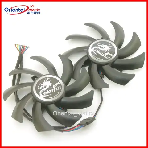 85mm DC12V 8Pin VGA Fan For COLORFUL RTX2060 2060S 2070 iCafe Graphics Card Cooling Fan