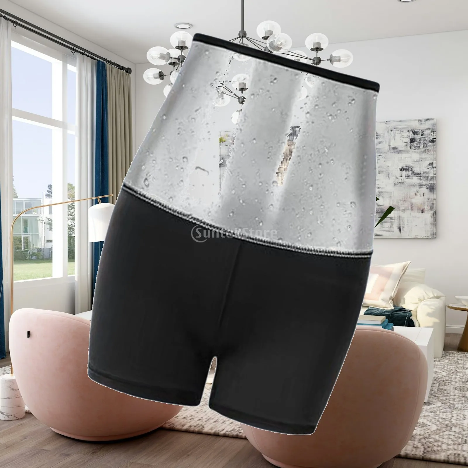 Sauna Pants Exercise Leggings Waist Trainer Tummy Control Gym Short Pants