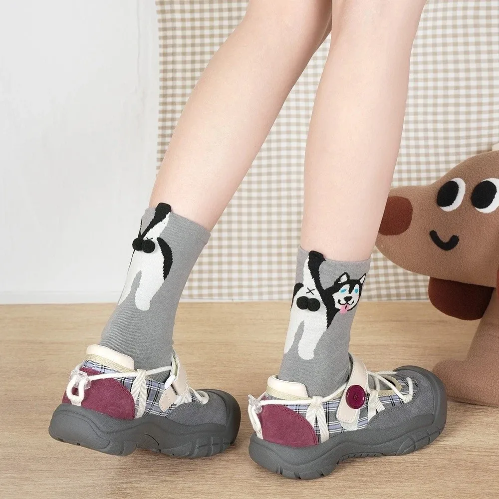 Comfortable Cat Egg Cotton Socks Dog Egg Breathable Mid Tube Socks Three-Dimensional Sweat Absorbing Couples Sock