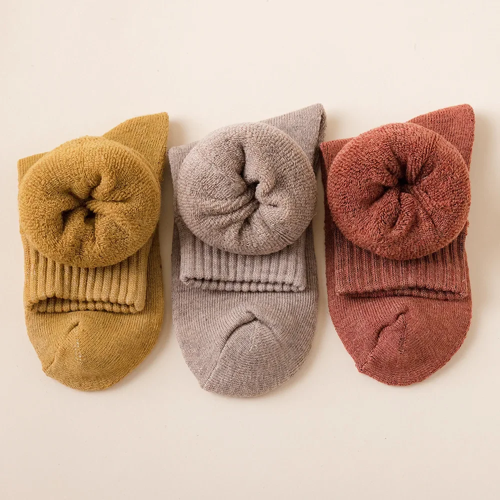 Autumn Winter Men and Women Warm Socks Plush Thickened Loop Snow Socks Keep Warm Floor Socks Women Cold Resistant Towel Sox