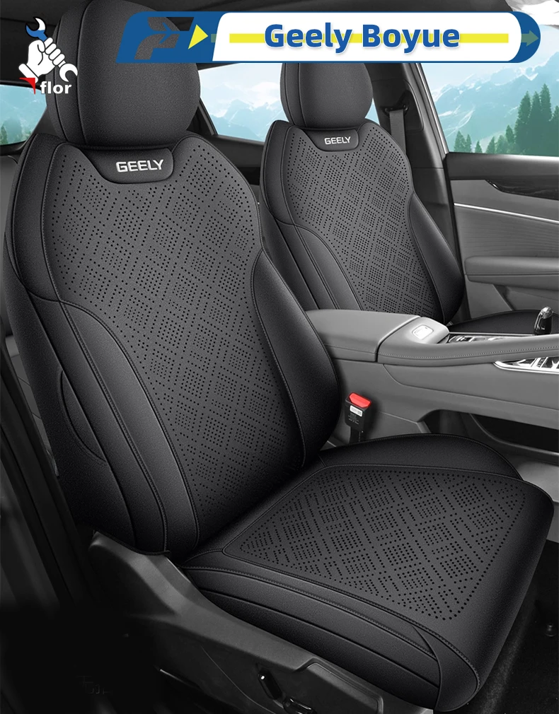 

Левый чехол на автомобильное сиденье для Geely Boyue 2025-2026, индивидуальный чехол на сиденье, полная подушка сиденья, защитный чехол для сиденья