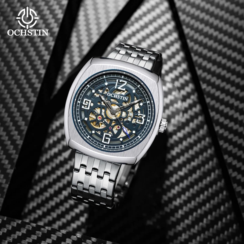 OCHSTIN Men's Watches Top Brand Luxury Business Automatic Mechanical Waterproof Stainless Steel WristWatches Relogio Masculino
