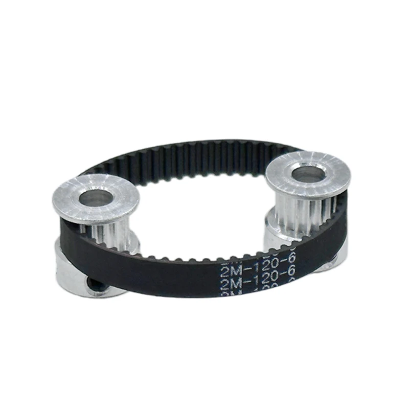 GT2 2M Synchronous Wheel 16T&16Tooth Timing Pulley Belt Set Aperture 3.17/4/5/6mm Width 6/10mm Tensioning Wheel 3D Printer Parts