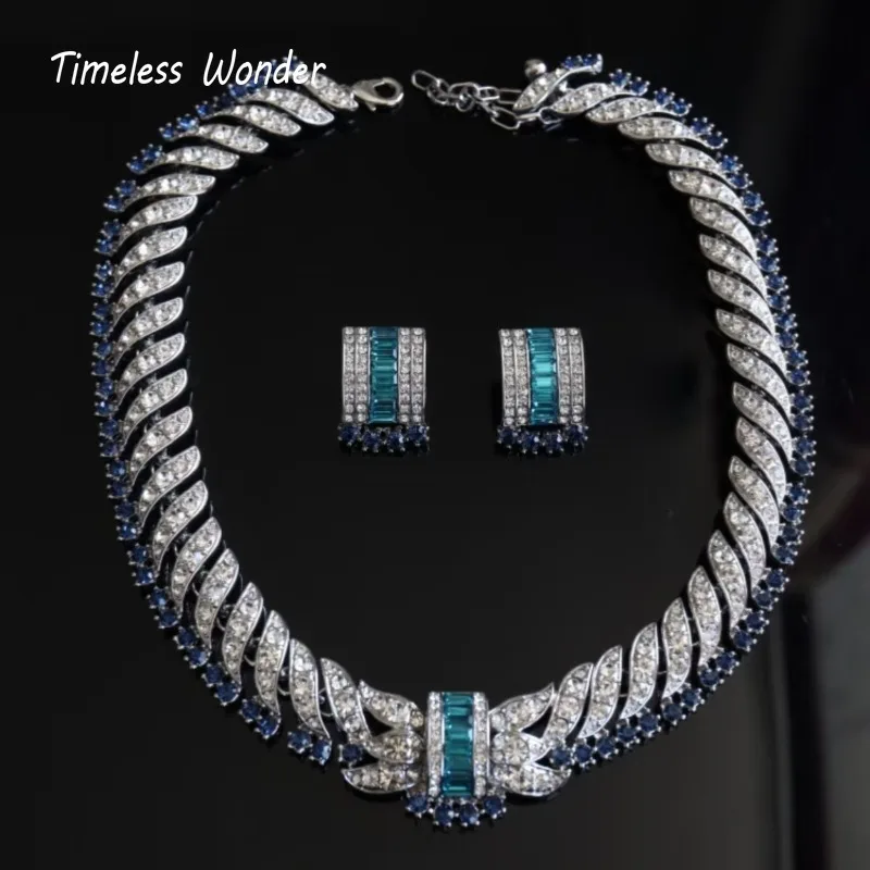

Timeless Wonder Fancy Zircon Geo Pave Necklace Women Designer Jewelry Trendy Rare Classy Sweet Gift Simple Look Neat 4612