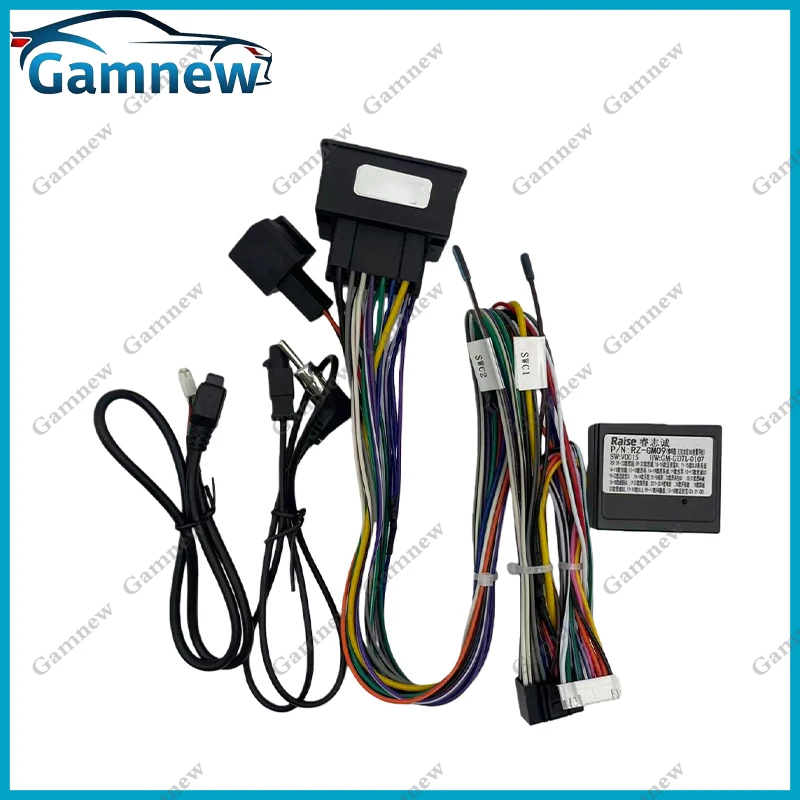 Car 16pin Wiring Harness Adapter Decode Android Radio Power Cabler For Buick Encore GL8 2013-2018 RZ-GM09