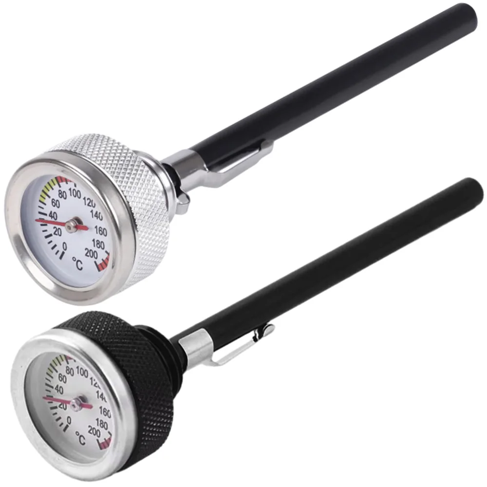 1 Set Motorcycle Oil Temperature Gauge Cap with Long Probe For motorcycles with M20 x 2.5 oil filler port thread