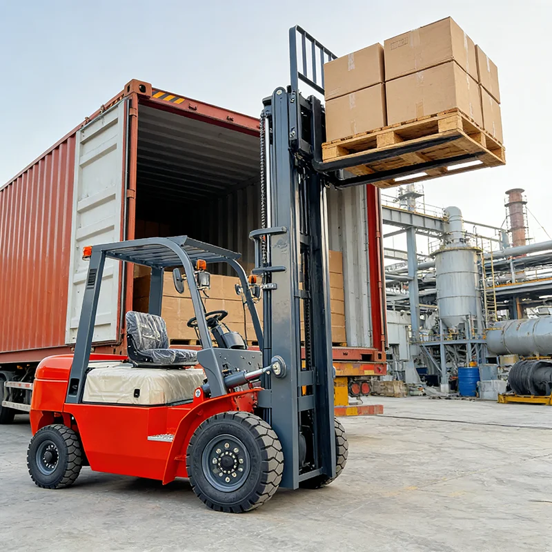 Free Shipping Forklift Truck 3 Ton 2 Tons 2 Ton diesel Big  Wheels for Forklift Outdoor Rough Terrain