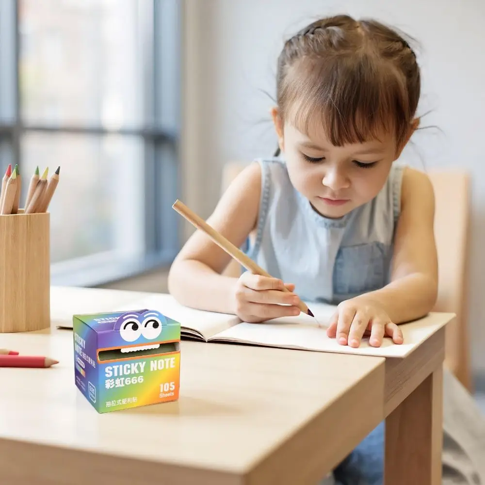 105 ورقة سحب تصميم مذكرة الوسادة ورقة ذاتية اللصق الكورية نمط ملاحظات لاصقة ملصقات رسالة متعددة الأغراض #4