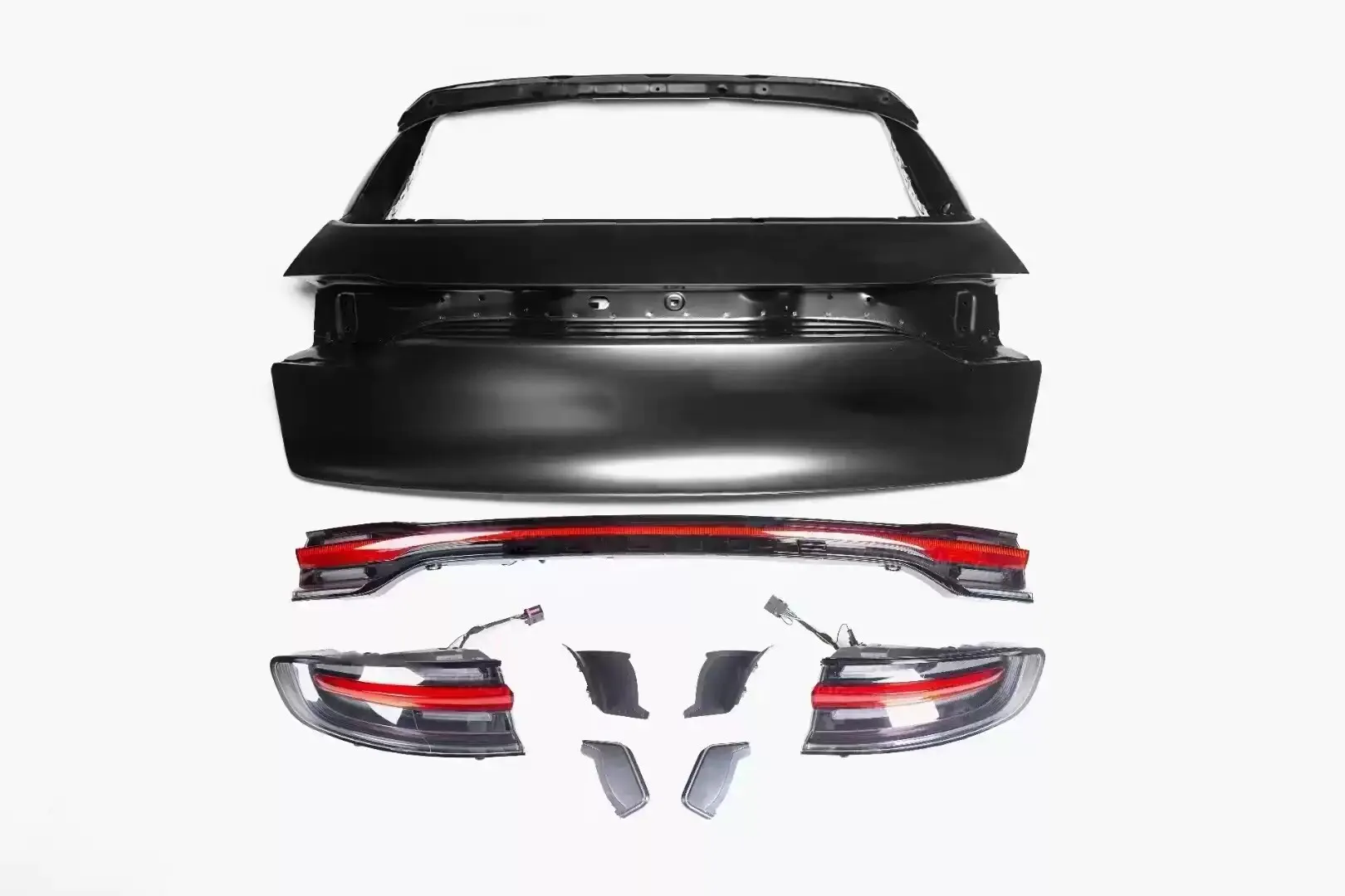 Car Tailgate Taillight tail lamp additional brake lamp Through light for Porsche Macan