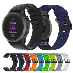 20mm Silicone Strap for Garmin Fenix 7S 6S Pro 5S Plu Quick Fit Watchband for Garmin Fenix 8 43mm/Instinct 2S Smart Watch Band