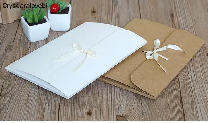 24*18*0.7cm Large Scarf packaging Box paper box Packaging Bag with Ribbon Gift Box postcard photo Package Envelope Gift Box Silk view 3