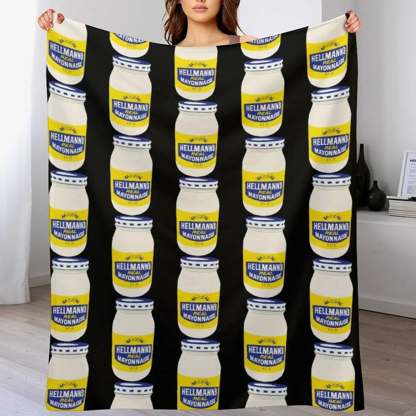 Mayonnaise ! Throw Blanket All Season Lightweight Soft Blanket for Bed
