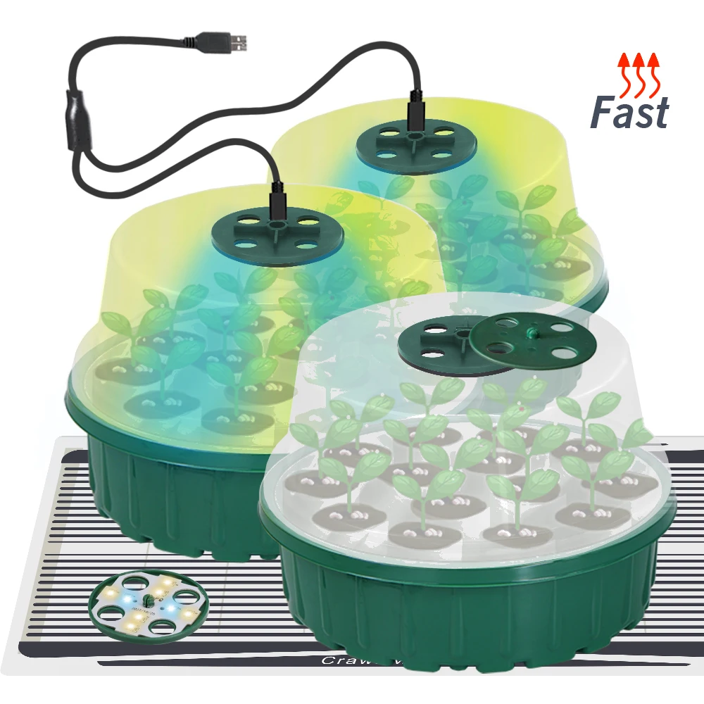 25W ozima roślina cieplejsza mata grzewcza oświetlenie do uprawy sadzonki skrzynka narzędziowa do narzędzia ogrodnicze rozmnażania kiełkowania