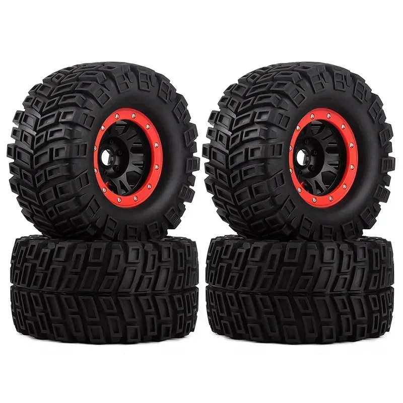 

2/4Pcs 166Mm Wheel Tire 17MM Hex For 1/7 1/8 1/10 TRXS Sledge SUMMIT E-Revo Arrma Mojave Kraton HPI Savage RC Car
