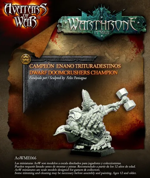 Model Kit Resin Kit R Dwarf Slayers Champions Warrior