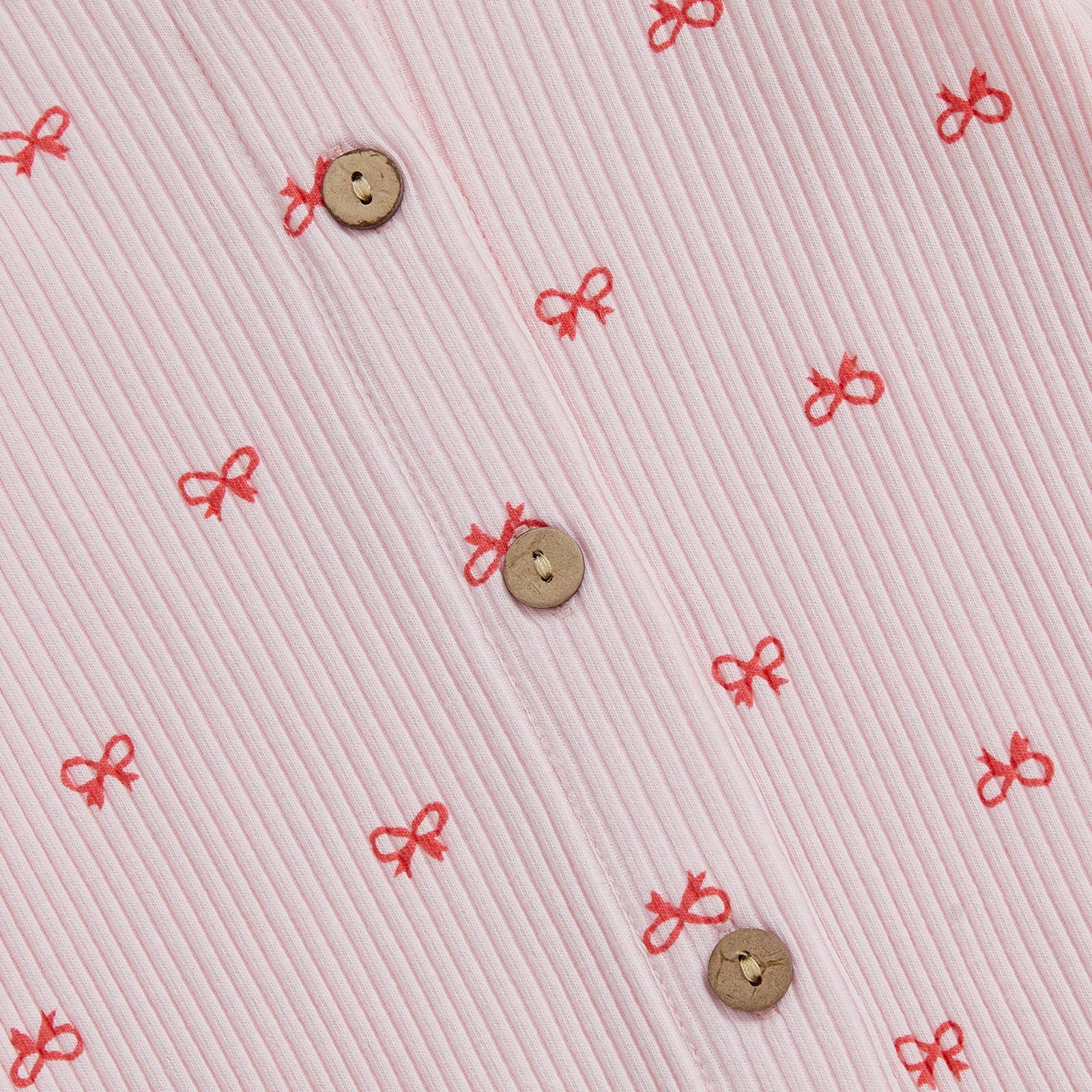 ملابس للفتيات حديثي الولادة بفيونكة مطبوعة وأكمام طويلة بدلة رومبير مضلعة مع عصابة رأس على شكل فيونكة ملابس ربيعية للأطفال الرضع #5