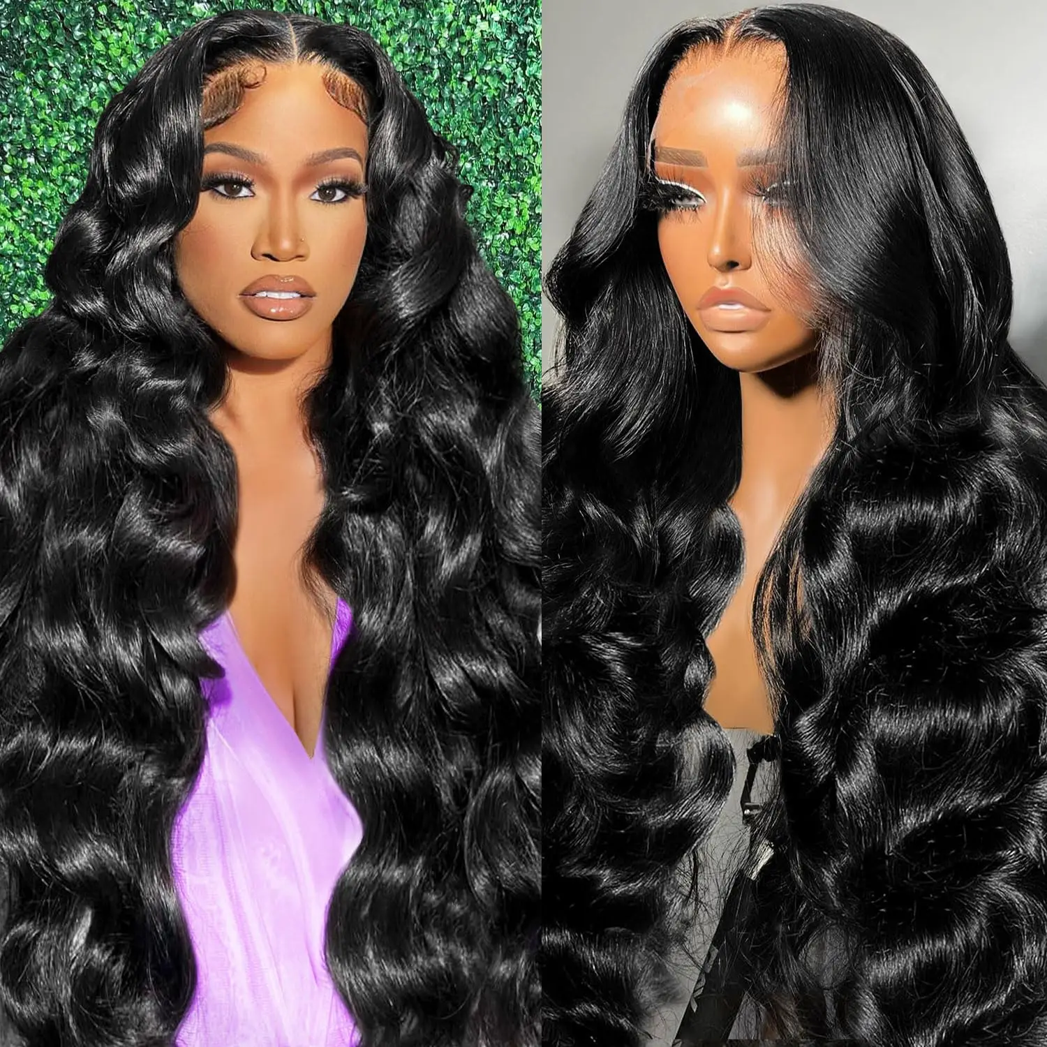 Wear Go Body Wave Human Hair Lace Front Wigs PrePlucked 13x4 13x6 HD Transparent Lace Frontal Wigs Human Hair