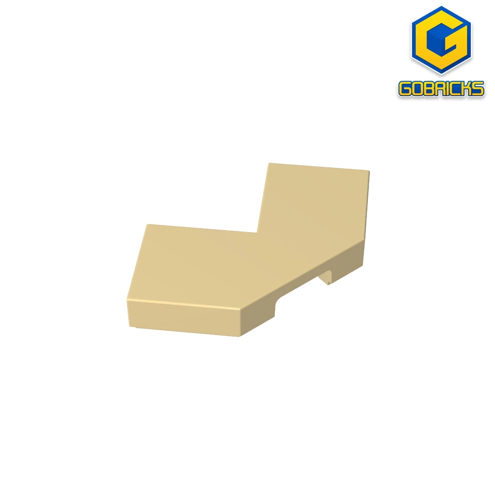 

Gobricks Bricks Assembles GDS-1044 Parts Tile, Modified Facet 2 x 2 compatible with lego 27263 Building Blocks